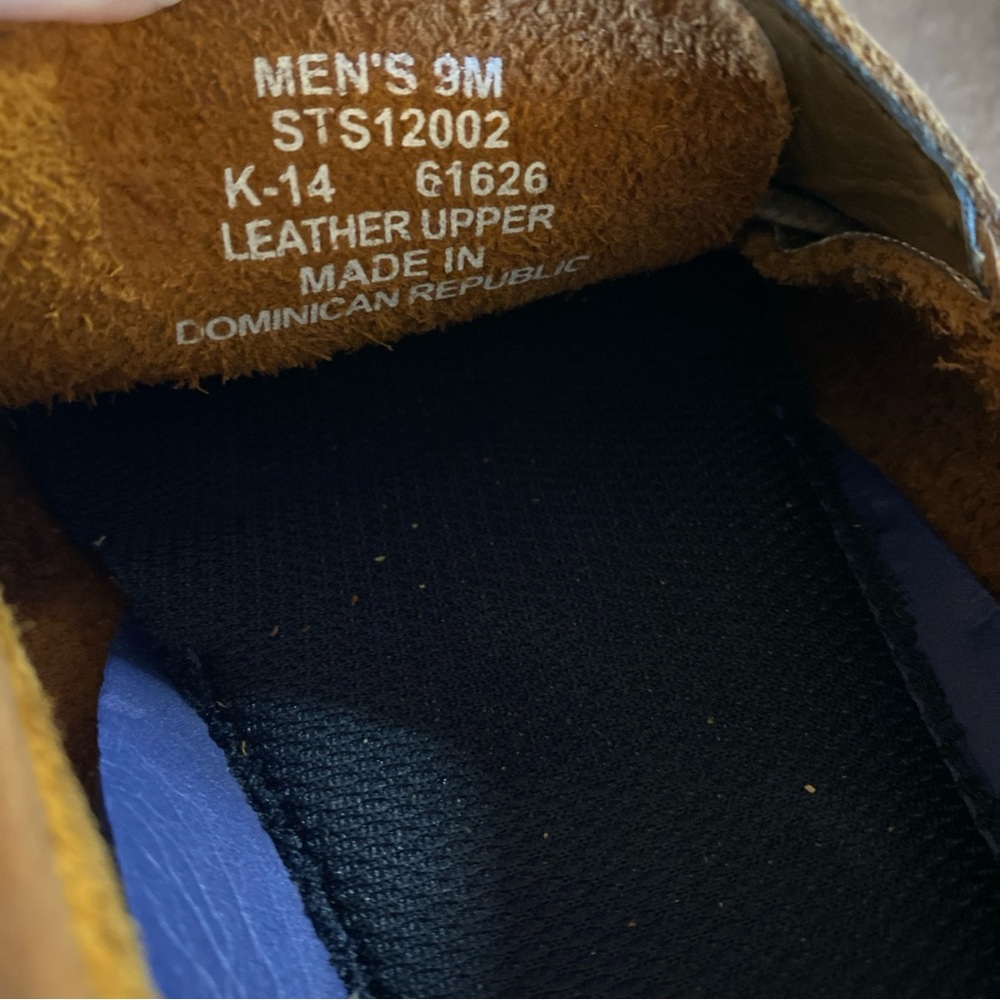 Sperry Top-Sider Mens 9 M Leather Boat Shoes Brown Cognac STS12002 Preppy Adult - Picture 11 of 13